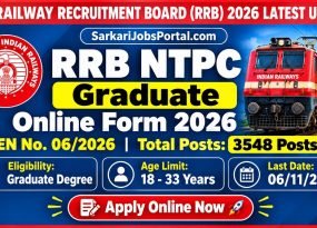 RRB NTPC Graduate Recruitment 2026